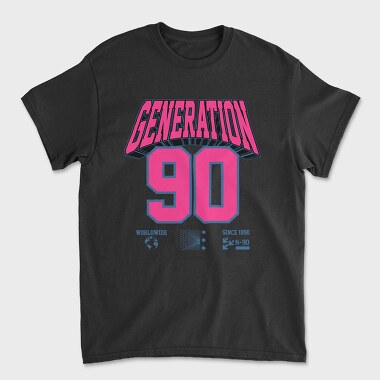 Generation 90, Унисекс Мъжка Тениска