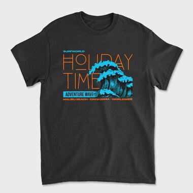 Holiday Time Wave, Unisex Men's T-Shirt