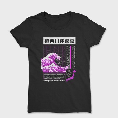 Japanese Wave Purple, Women's T-Shirt
