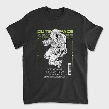 Outer Space Adventure, Unisex Men's T-Shirt