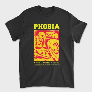 Phobia, Unisex Men's T-Shirt