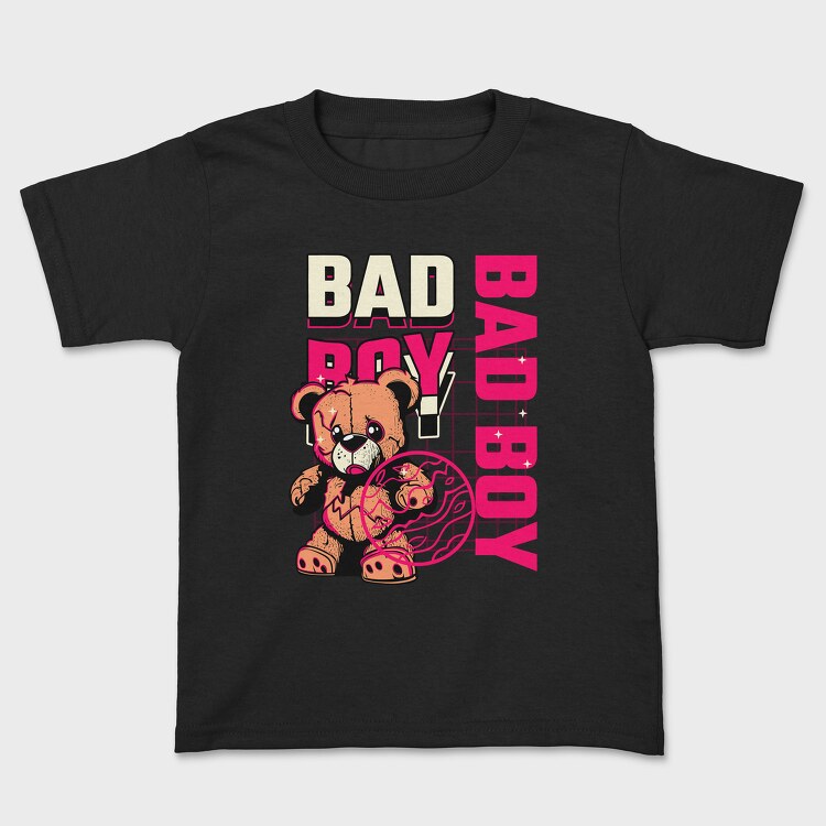 Pink Bad Boy Teddy Bear, Детска Тениска