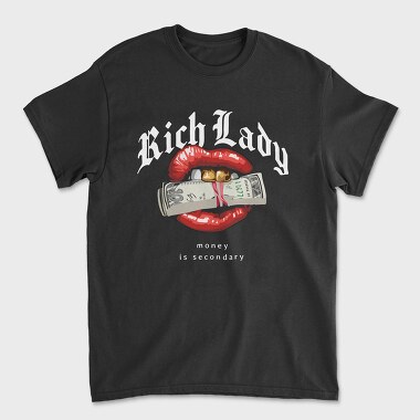 Rich Lady, Unisex Men's T-Shirt
