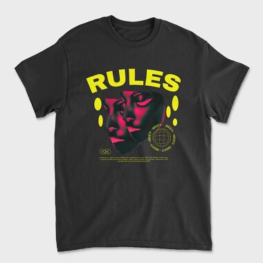 Rules, Унисекс Мъжка Тениска