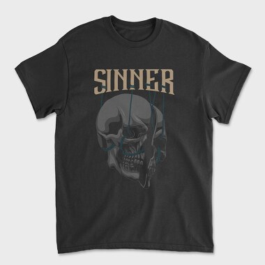 Sinner Skull, Unisex Men's T-Shirt