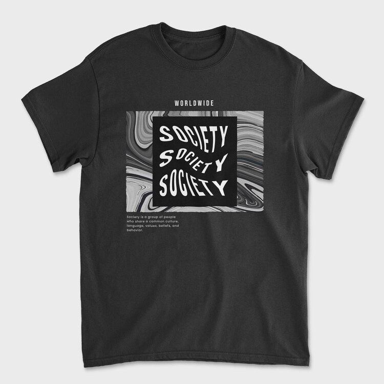 Society, Unisex Men's T-Shirt