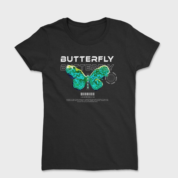 Streetwear Butterfly, Women's T-Shirt