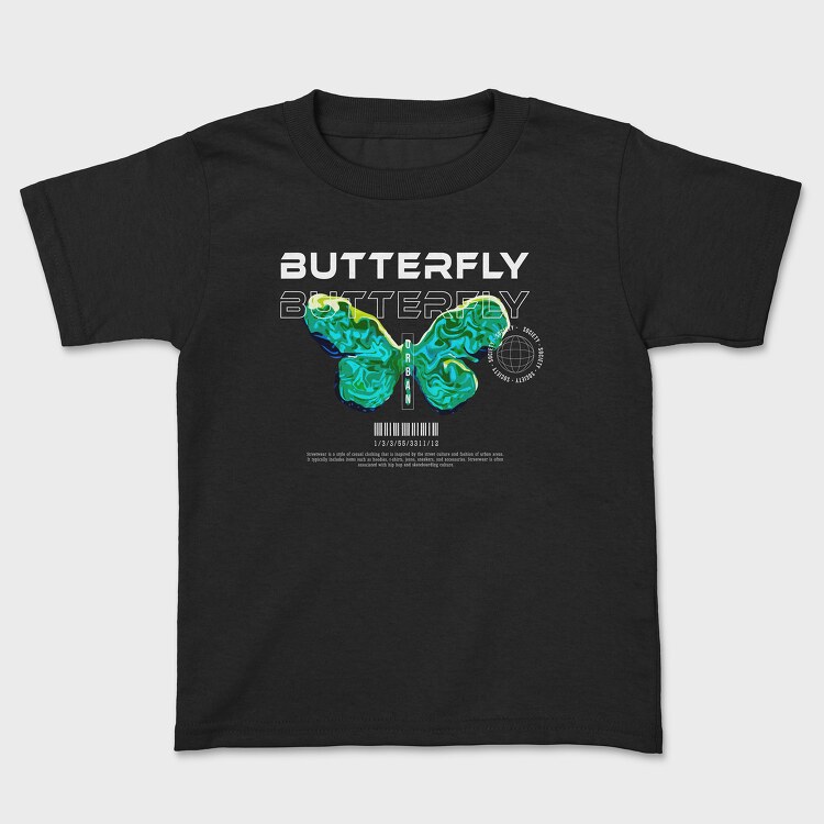 Streetwear Butterfly, Kids' T-Shirt