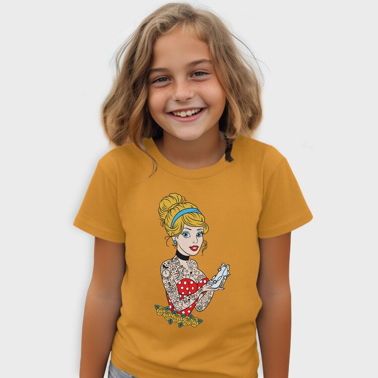 Abstract Cartoon Skate, Kids' T-Shirt
