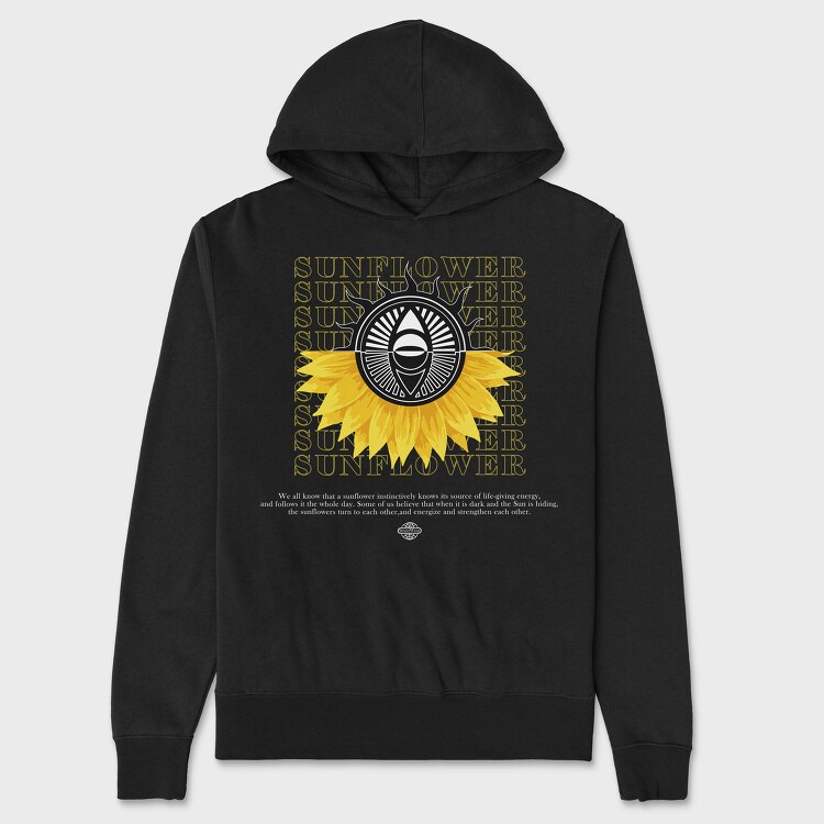 Sunflower, Unisex Men's Hoodie