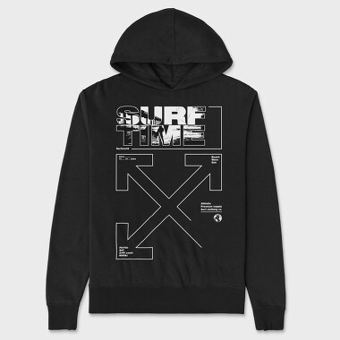 Surf Time, Unisex Men's Hoodie