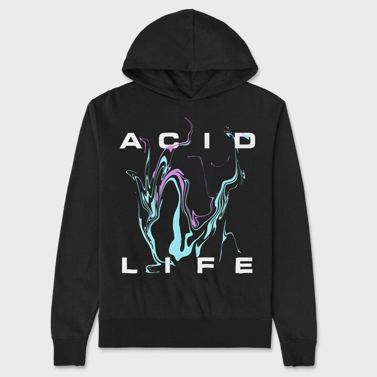 Acid Life, Unisex Men's Hoodie