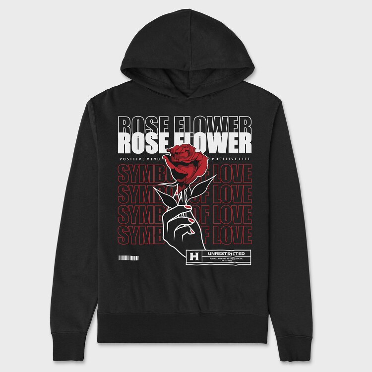Symbol of Love, Unisex Men's Hoodie