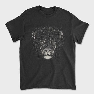 Унисекс Мъжка Тениска, Monochrome Lion