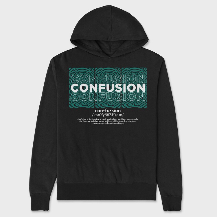 Confusion, Unisex Men's Hoodie