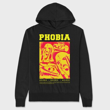 Phobia, Unisex Men's Hoodie