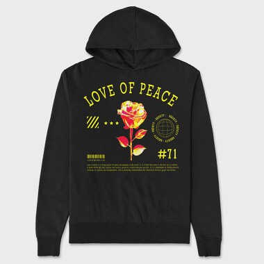 Love of Peace Yellow, Унисекс Мъжко Суичър