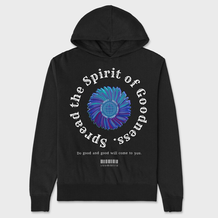 Spirit of Goodness, Unisex Men's Hoodie