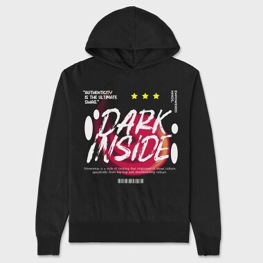 Dark Inside, Unisex Men's Hoodie
