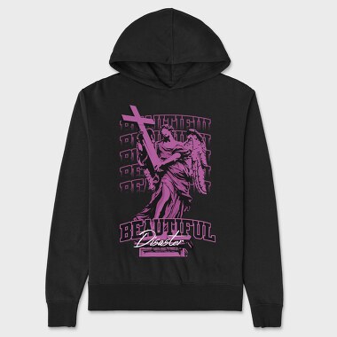 Beautiful Disaster, Unisex Men's Hoodie