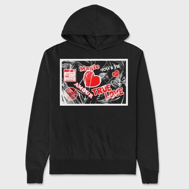 Magic True Love, Unisex Men's Hoodie