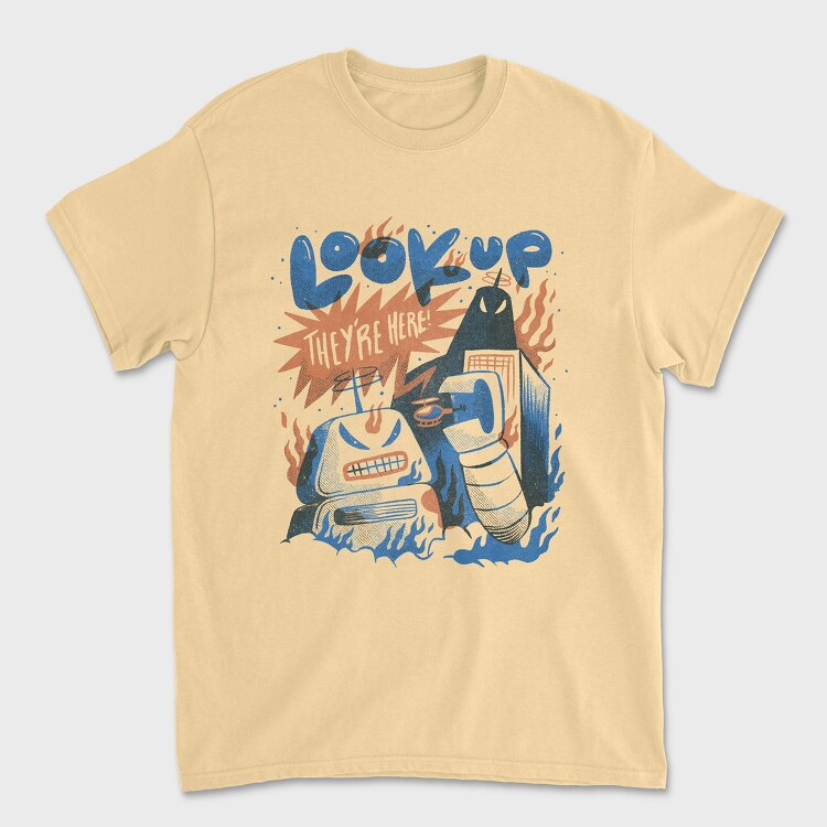 Robot Invasion 06, Unisex Men's T-Shirt