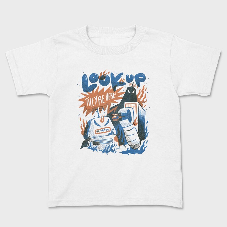 Robot Invasion 06, Kids' T-Shirt