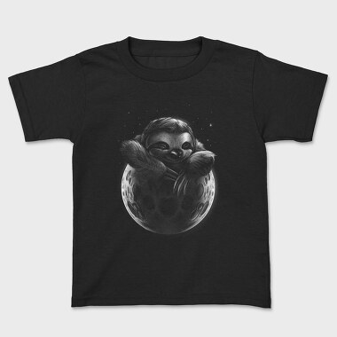 Sloth Moon Monochrome, Kids' T-Shirt