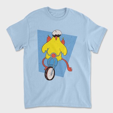 Chicken Motorcycle, Unisex Men's T-Shirt