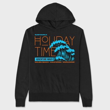 Holiday Time Wave, Unisex Men's Hoodie