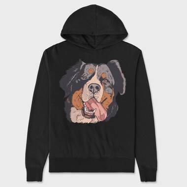 Bernese Mountain Dog, Unisex Men's Hoodie