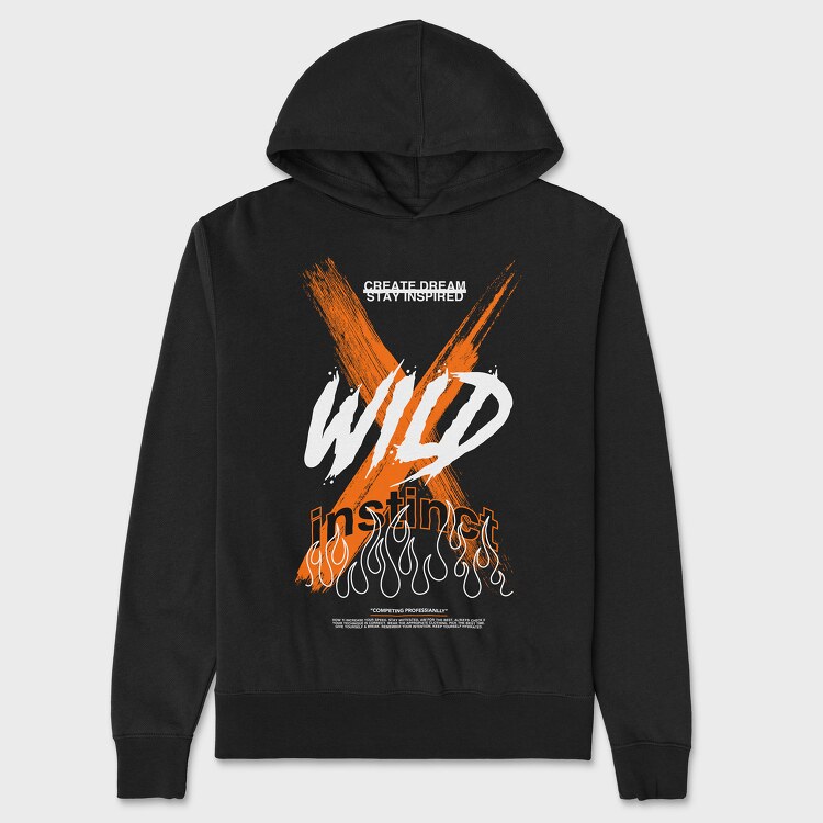 Wild Instinct, Unisex Men's Hoodie