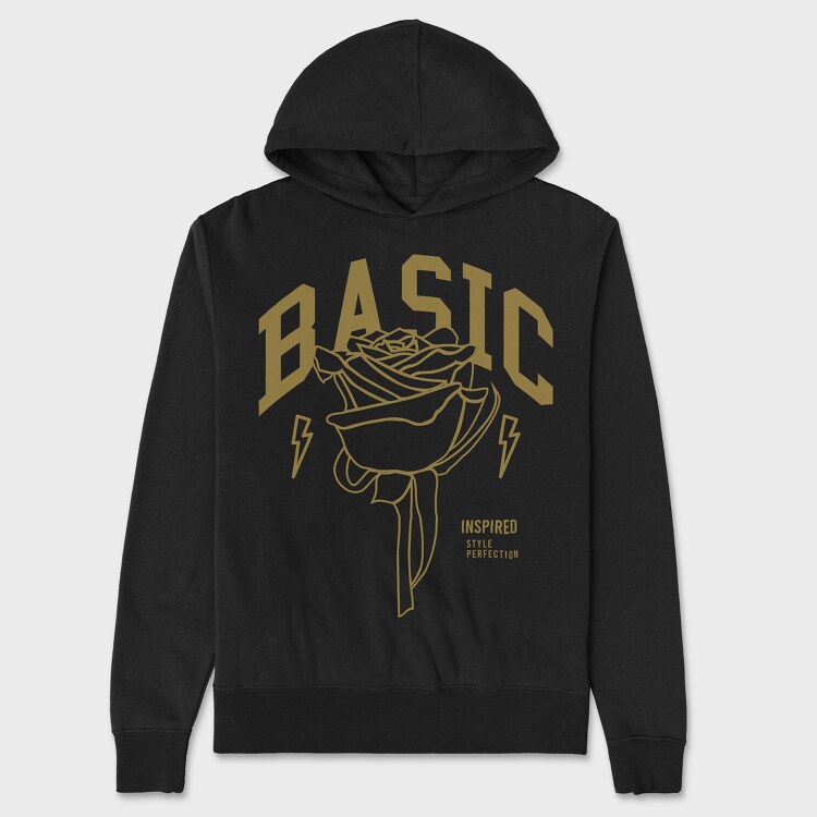 Rose Basic, Unisex Men's Hoodie