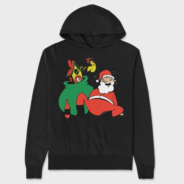 Drunk Santa, Unisex Men's Hoodie