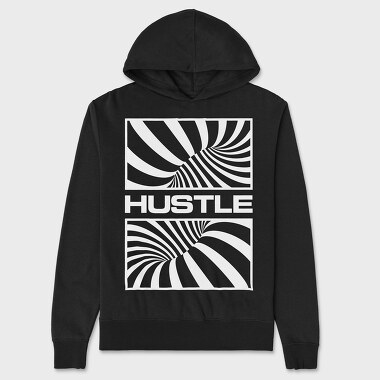 Hustle, Unisex Men's Hoodie