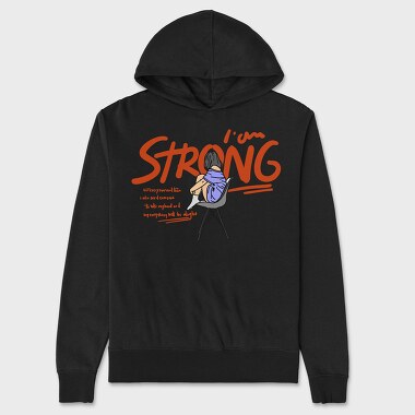 I Am Strong, Unisex Men's Hoodie