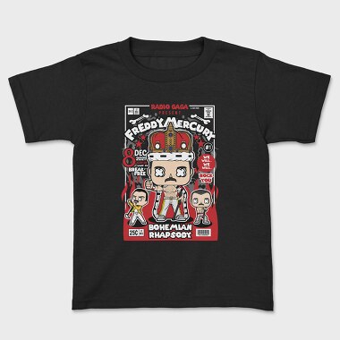 Freddy Mercury 2, Kids' T-Shirt