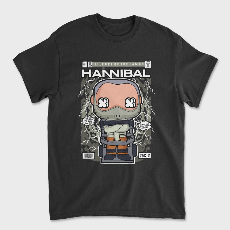 Hannibal Lector Silence Of The Lambs, Unisex Men's T-Shirt