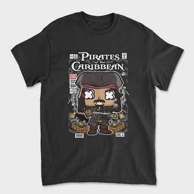 Jack Sparrow Pirates Of The Caribbean, Unisex Men's T-Shirt