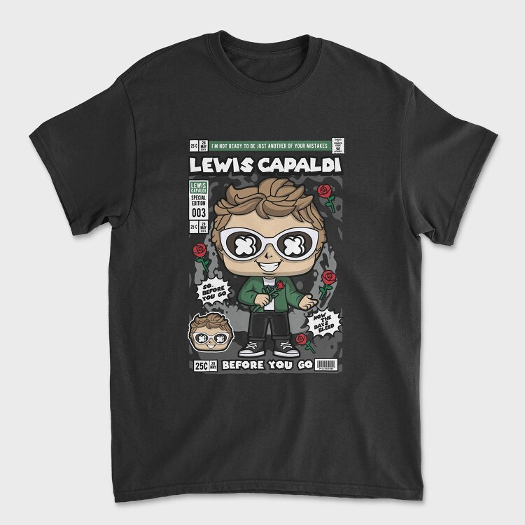 Lewis Capaldi, Unisex Men's T-Shirt