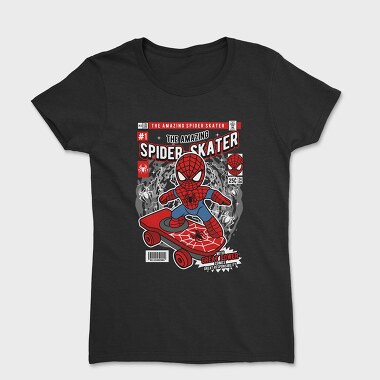 Spiderman Skateboard, Women's T-Shirt