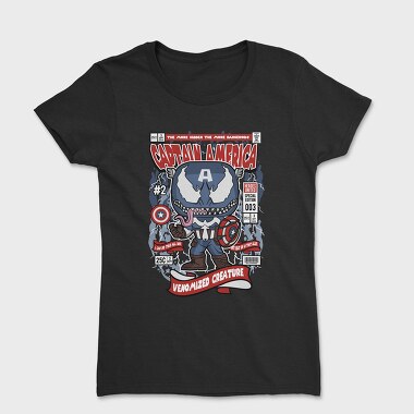 Venom Captain America, Women's T-Shirt