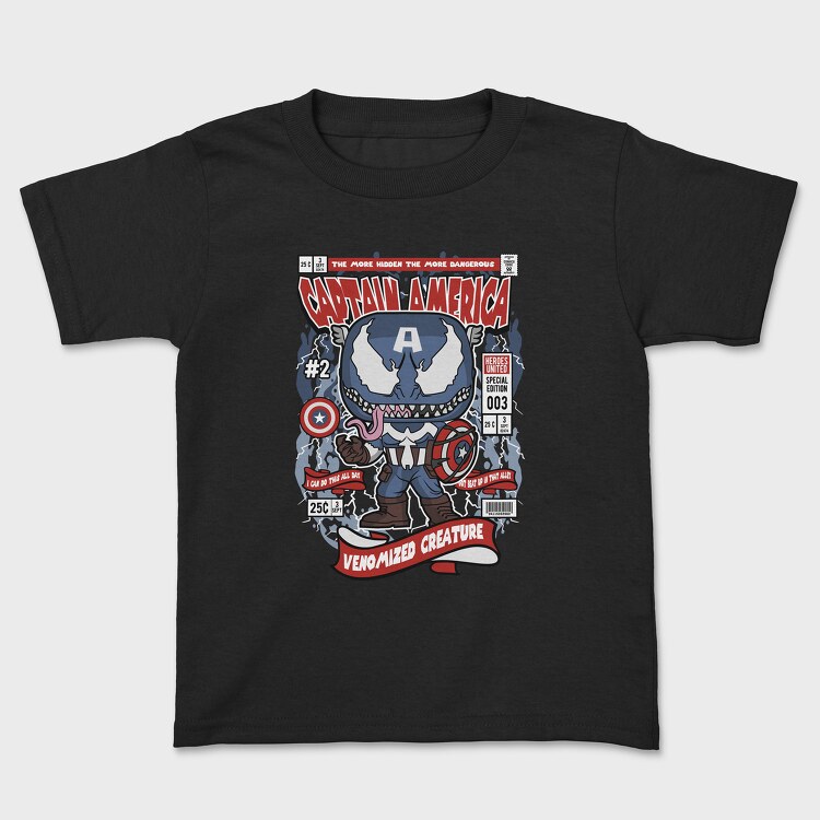 Venom Captain America, Kids' T-Shirt