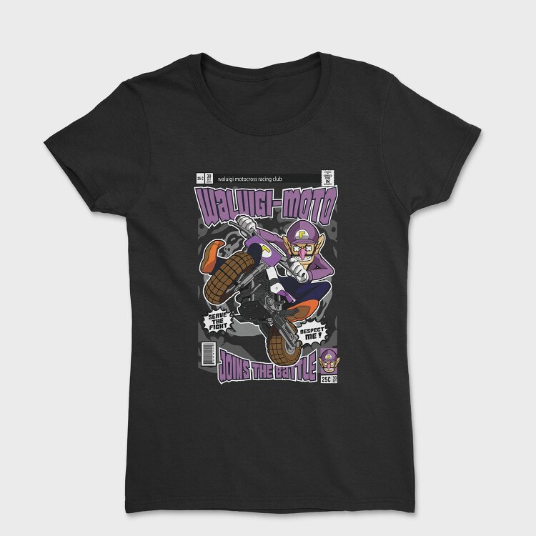 Waluigi Motocross, Women's T-Shirt