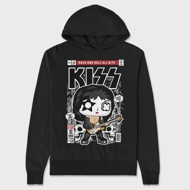 Kiss, Unisex Men's Hoodie