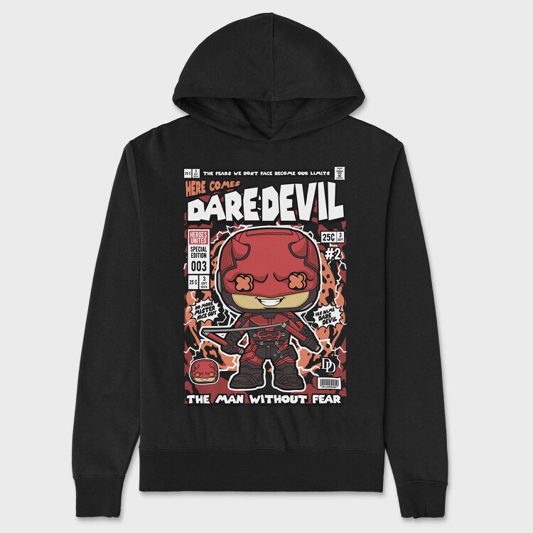 Dare Devil, Unisex Men's Hoodie