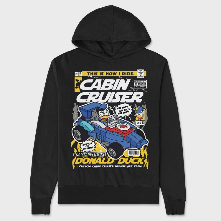 Donald Cabin Cruiser, Unisex Men's Hoodie