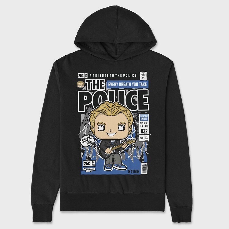 The Police Sting, Unisex Men's Hoodie