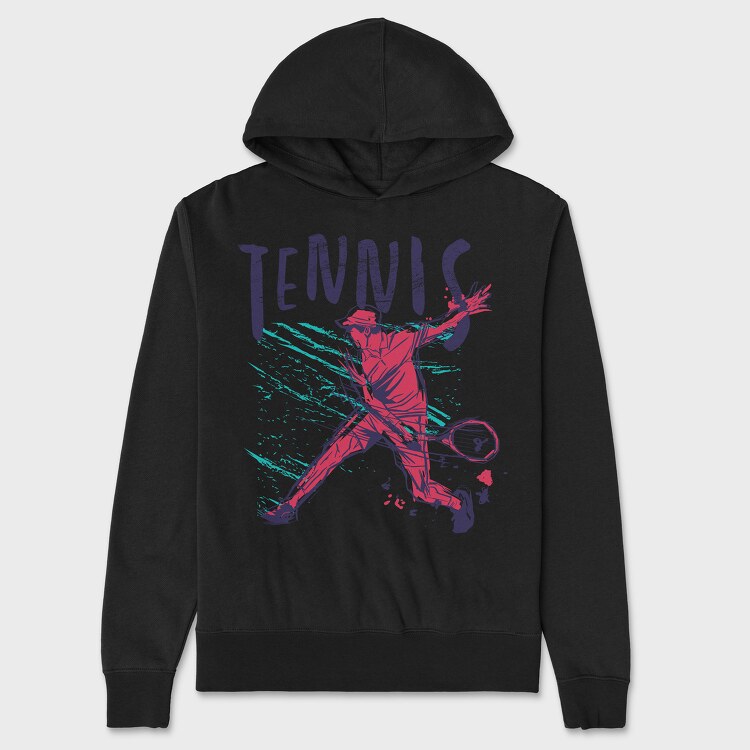 Tennis Man, Unisex Men's Hoodie