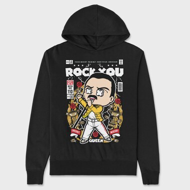 Freddy Mercury, Unisex Men's Hoodie